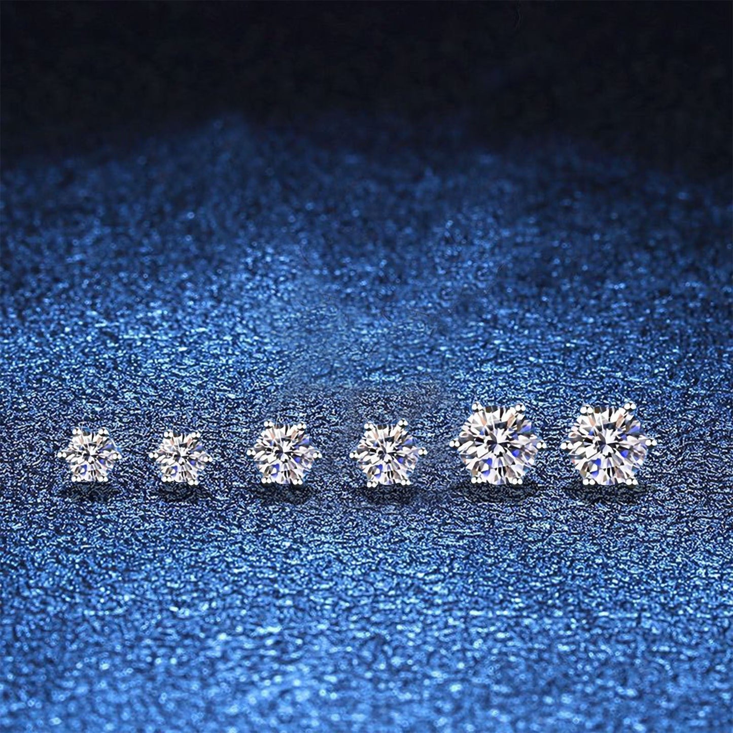 [KELA]SIX-PRONG MOISSANITE EARRINGS