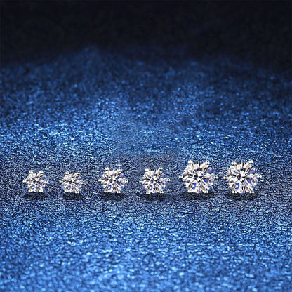 [KELA]SIX-PRONG MOISSANITE EARRINGS