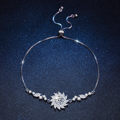 [KELA]RADIANT SUNFLOWER MOISSANITE BRACELET