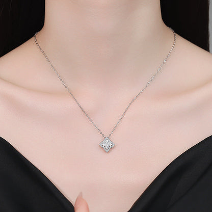 [KELA]STAR-CLOVER MOISSANITE NECKLACE