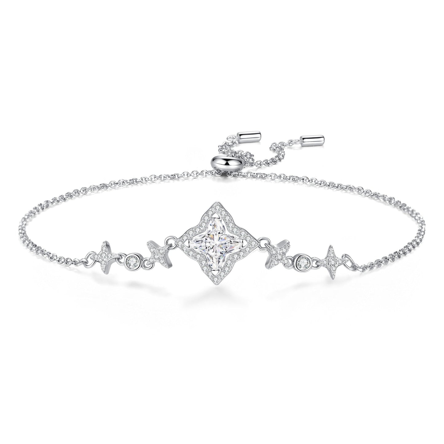 [KELA]MARQUISE-CLOVER MOISSANITE BRACELET