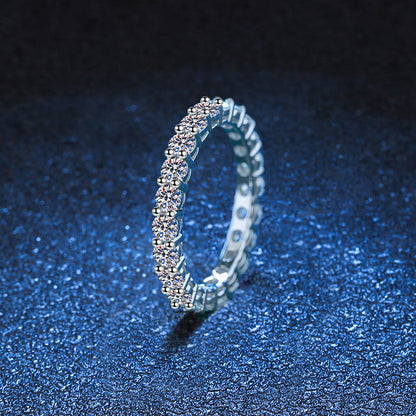 [KELA]LUXURIOUS 2.2 CARAT FULL ETERNITY MOISSANITE RING