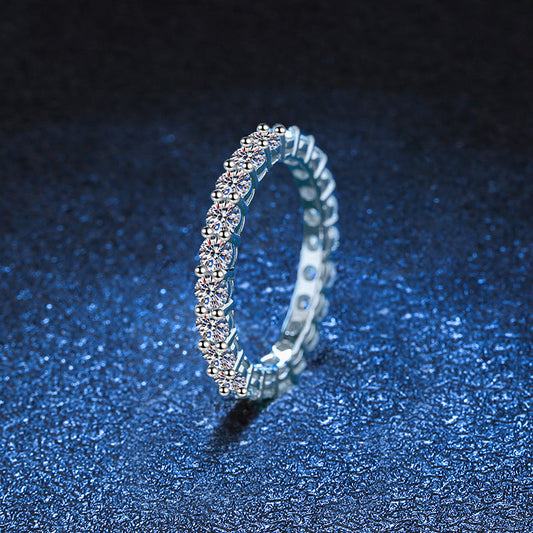 [KELA]LUXURIOUS 2.2 CARAT FULL ETERNITY MOISSANITE RING
