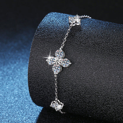 [KELA]CLOVER LUCKY CHARM MOISSANITE BRACELET