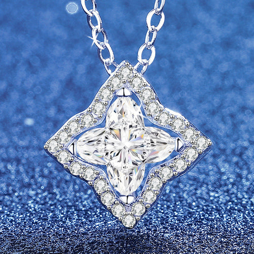 [KELA]STAR-CLOVER MOISSANITE NECKLACE
