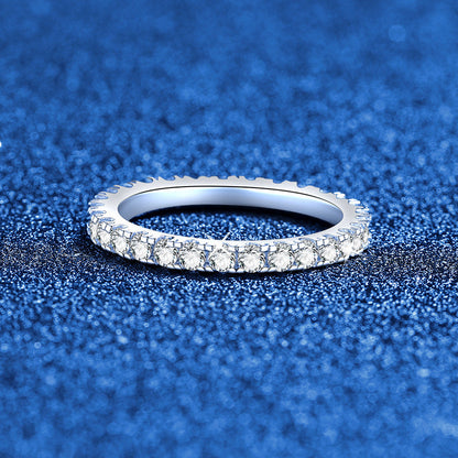 [KELA]DAINTY 0.87CT FULL ETERNITY MOISSANITE RING