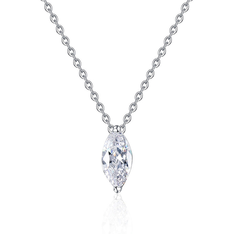 [KELA]SOPHISTICATED MARQUISE-CUT MOISSANITE PENDANT NECKLACE