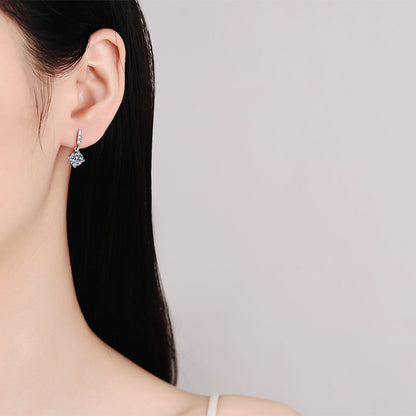 [KELA]DYNAMIC TASSEL MOISSANITE DROP EARRINGS