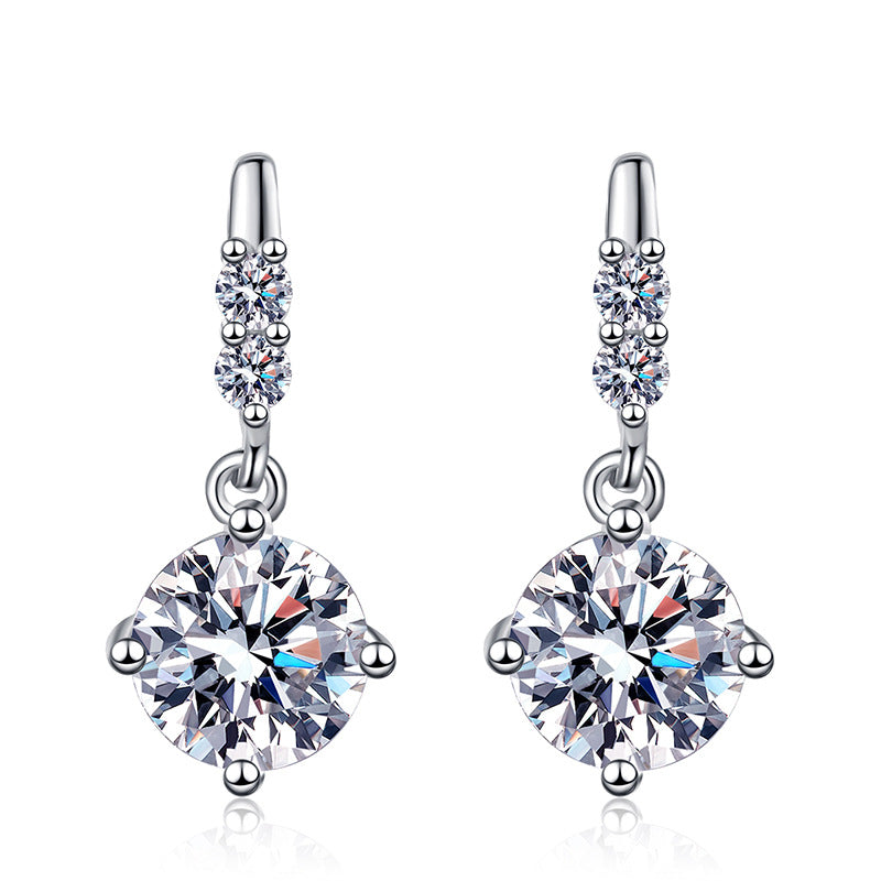 [KELA]DYNAMIC TASSEL MOISSANITE DROP EARRINGS