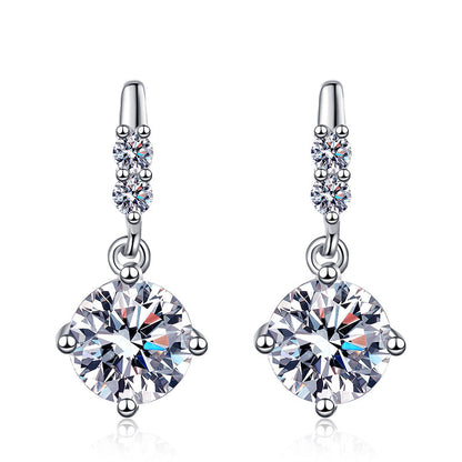 [KELA]DYNAMIC TASSEL MOISSANITE DROP EARRINGS