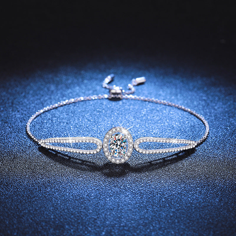 [KELA]"PIGEON'S EGG" TEARDROP MOISSANITE BRACELET