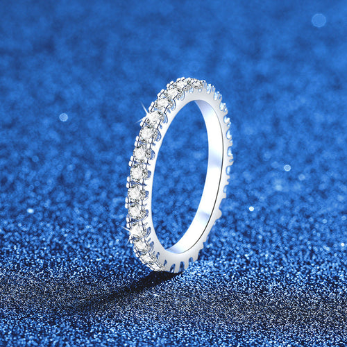 [KELA]DAINTY 0.87CT FULL ETERNITY MOISSANITE RING
