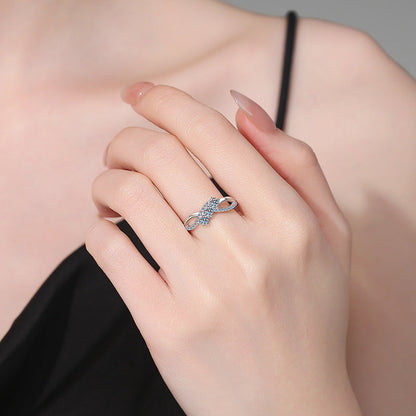 [KELA]INTERTWINING LOVE MOISSANITE RING