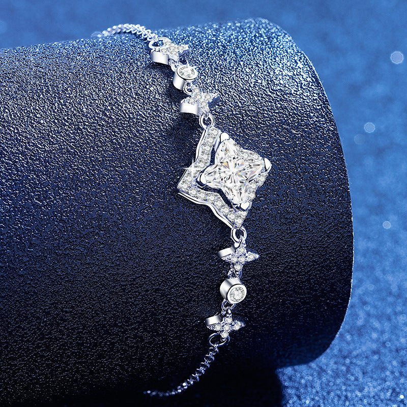 [KELA]MARQUISE-CLOVER MOISSANITE BRACELET