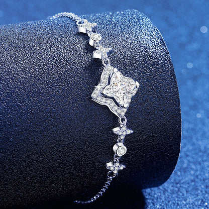 [KELA]MARQUISE-CLOVER MOISSANITE BRACELET