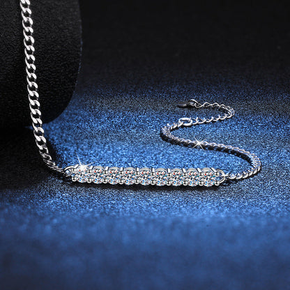 [KELA]SMILING CURVE MOISSANITE BRACELET
