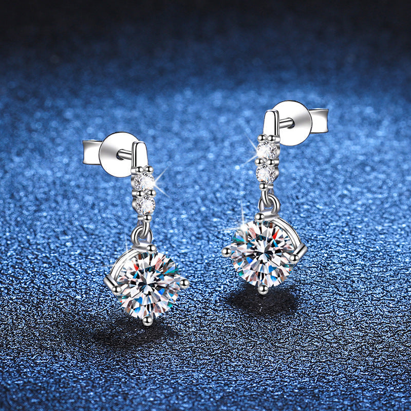 [KELA]DYNAMIC TASSEL MOISSANITE DROP EARRINGS
