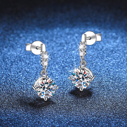 [KELA]DYNAMIC TASSEL MOISSANITE DROP EARRINGS