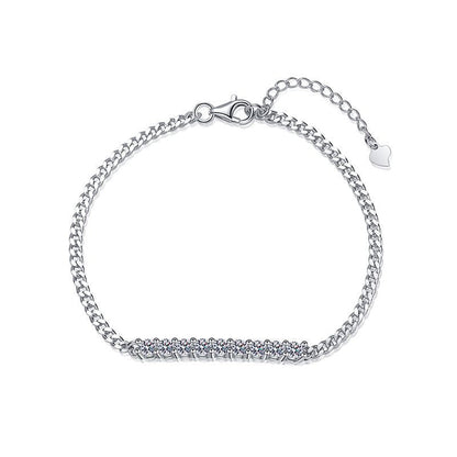 [KELA]SMILING CURVE MOISSANITE BRACELET