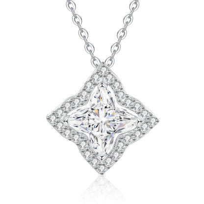 [KELA]STAR-CLOVER MOISSANITE NECKLACE