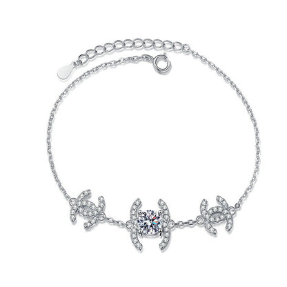 [KELA]CLASSIC INTERLOCKING MOISSANITE BRACELET