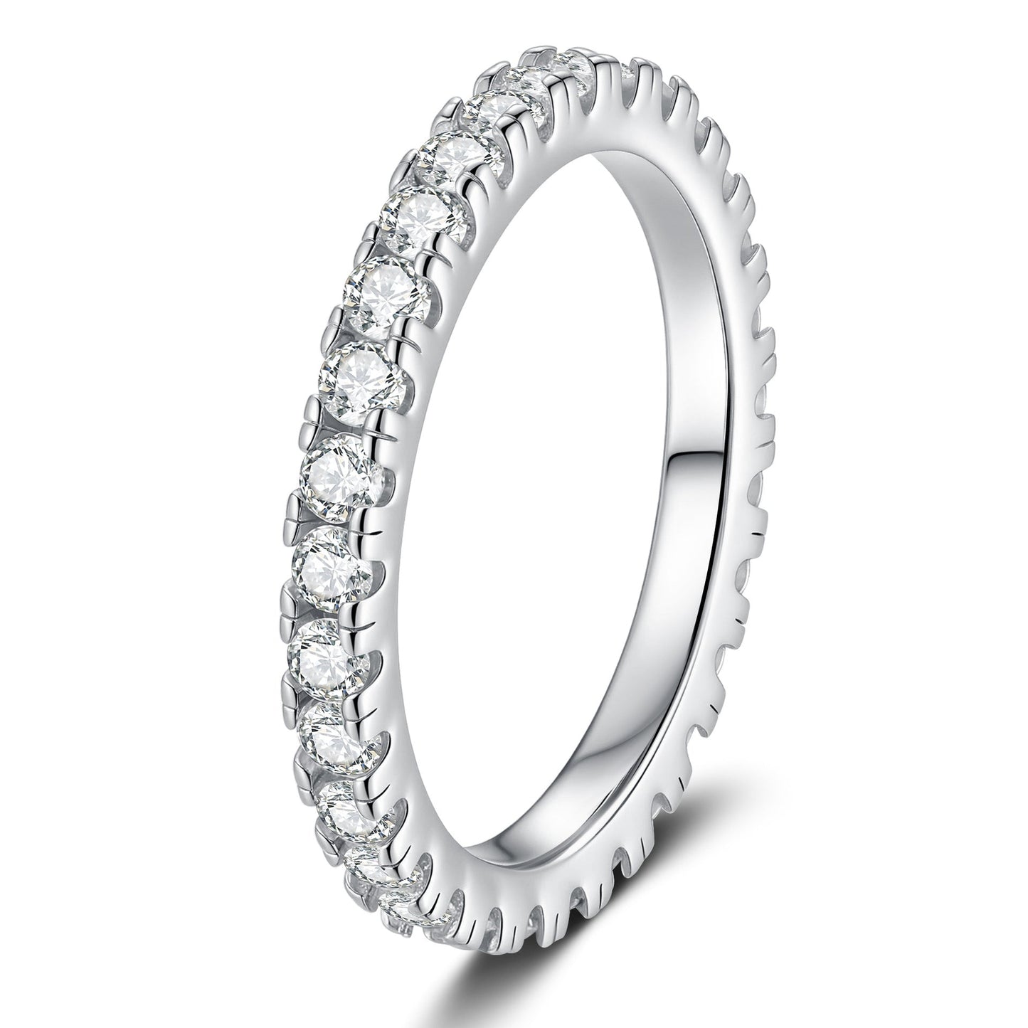 [KELA]DAINTY 0.87CT FULL ETERNITY MOISSANITE RING