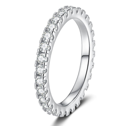 [KELA]DAINTY 0.87CT FULL ETERNITY MOISSANITE RING