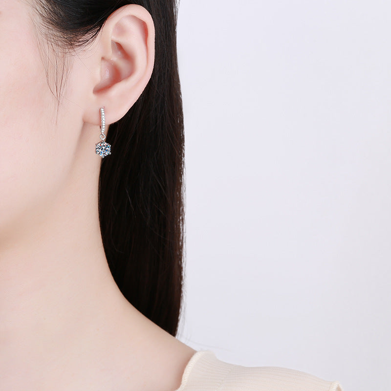 [KELA]CLASSIC 6-PRONG MOISSANITE DROP EARRINGS