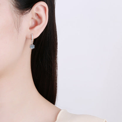 [KELA]CLASSIC 6-PRONG MOISSANITE DROP EARRINGS