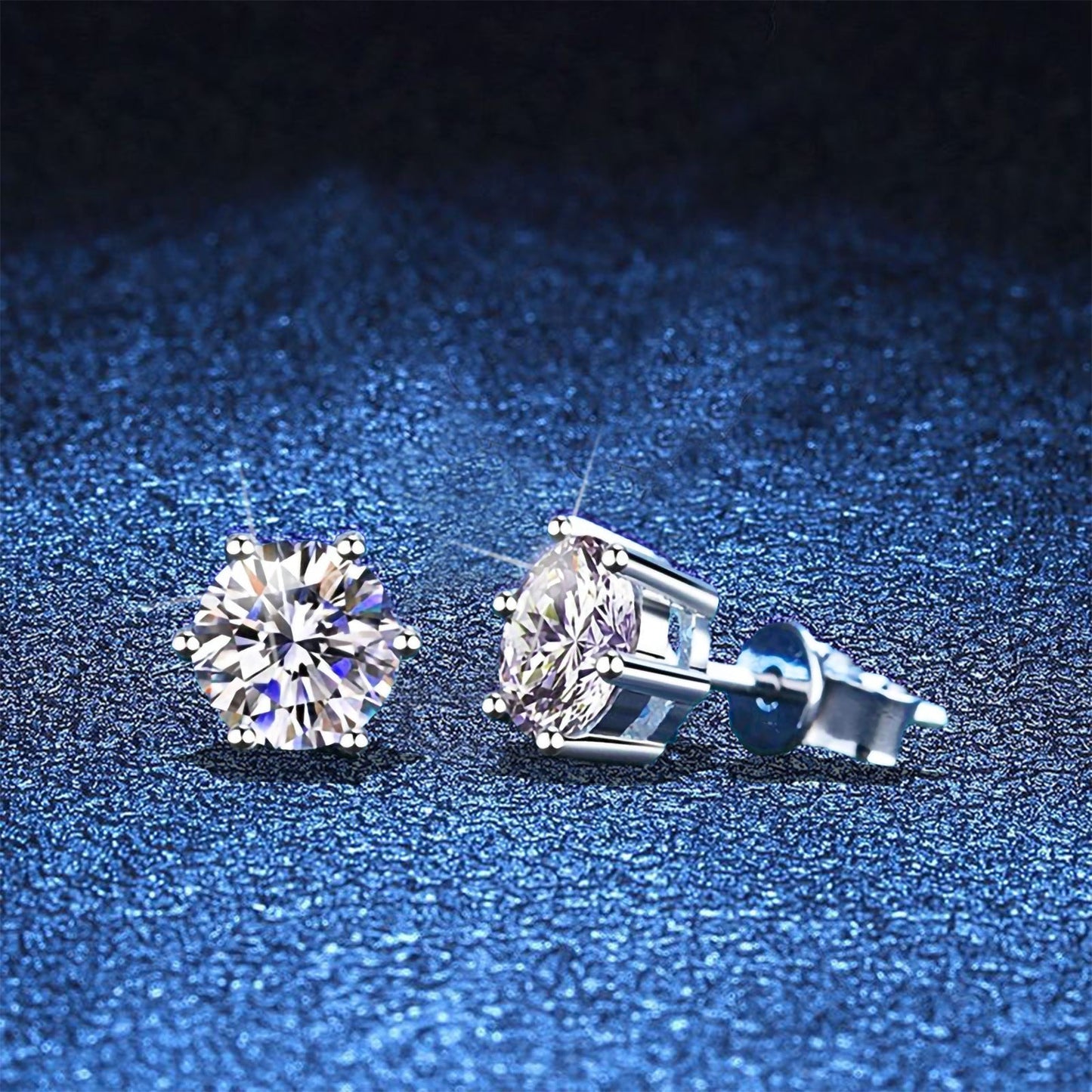 [KELA]SIX-PRONG MOISSANITE EARRINGS