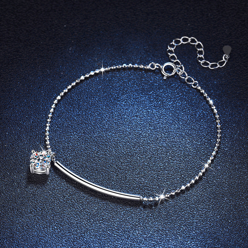 [KELA]ELEGANT HALF-MOON CURVE MOISSANITE BRACELET