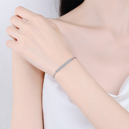 [KELA]SMILING CURVE MOISSANITE BRACELET