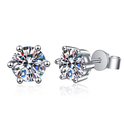 [KELA]SIX-PRONG MOISSANITE EARRINGS