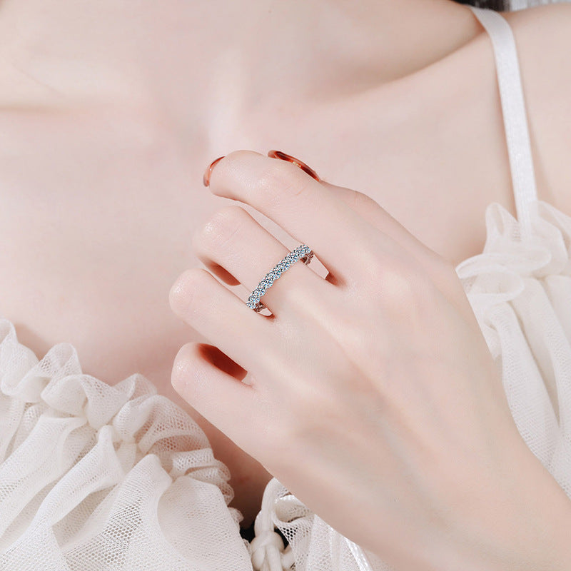 [KELA]LUXURIOUS 2.2 CARAT FULL ETERNITY MOISSANITE RING