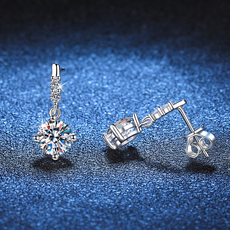 [KELA]DYNAMIC TASSEL MOISSANITE DROP EARRINGS