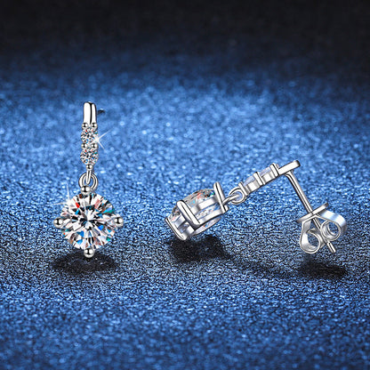 [KELA]DYNAMIC TASSEL MOISSANITE DROP EARRINGS