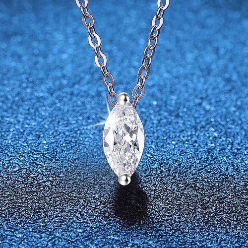 [KELA]SOPHISTICATED MARQUISE-CUT MOISSANITE PENDANT NECKLACE