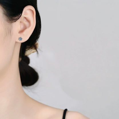 [KELA]SIX-PRONG MOISSANITE EARRINGS