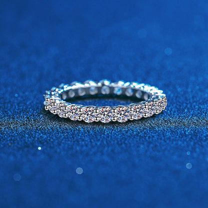 [KELA]LUXURIOUS 2.2 CARAT FULL ETERNITY MOISSANITE RING