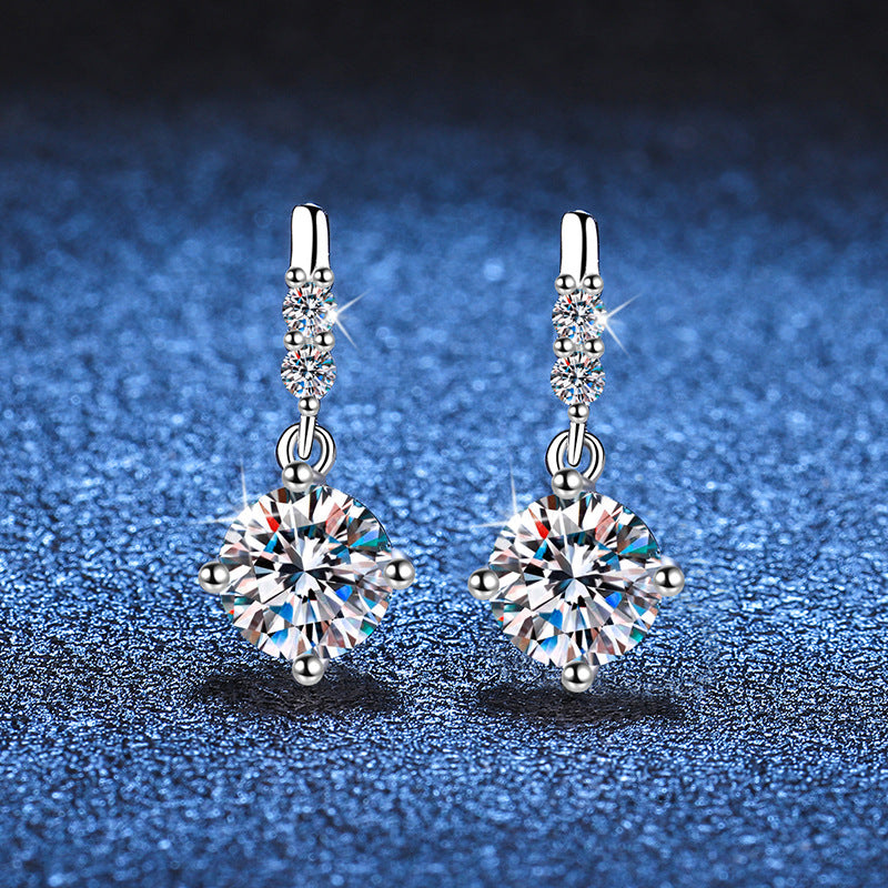 [KELA]DYNAMIC TASSEL MOISSANITE DROP EARRINGS