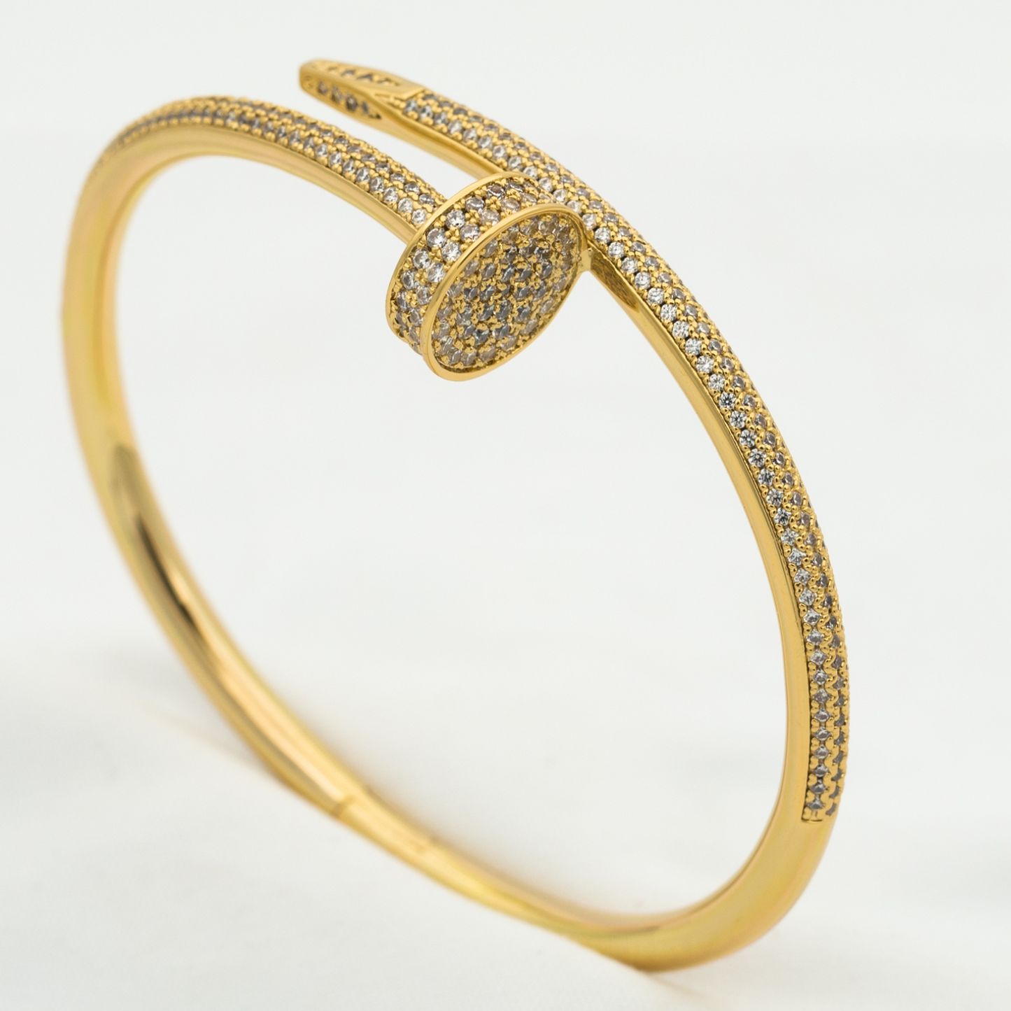 [KELA]JUSTE UN CLOU 3.5MM FULL PAVÉ NAIL BANGLE