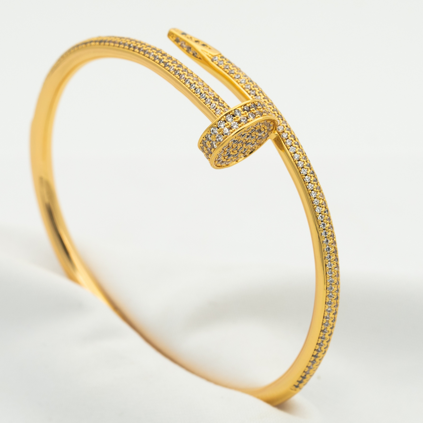 [KELA]JUSTE UN CLOU 3.5MM FULL PAVÉ NAIL BANGLE