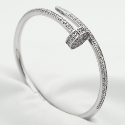 [KELA]JUSTE UN CLOU 3.5MM FULL PAVÉ NAIL BANGLE