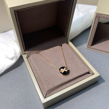 [KELA]JEUX DE ROSE GOLD DIAMOND NECKLACE