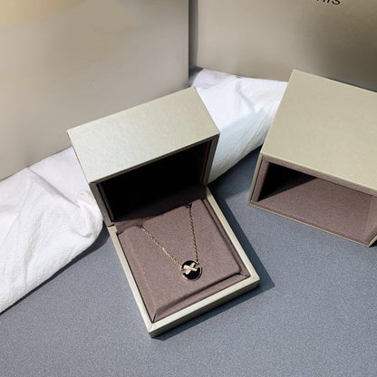 [KELA]JEUX DE ROSE GOLD DIAMOND NECKLACE