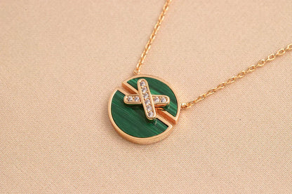 [KELA]JEUX DE ROSE GOLD DIAMOND NECKLACE