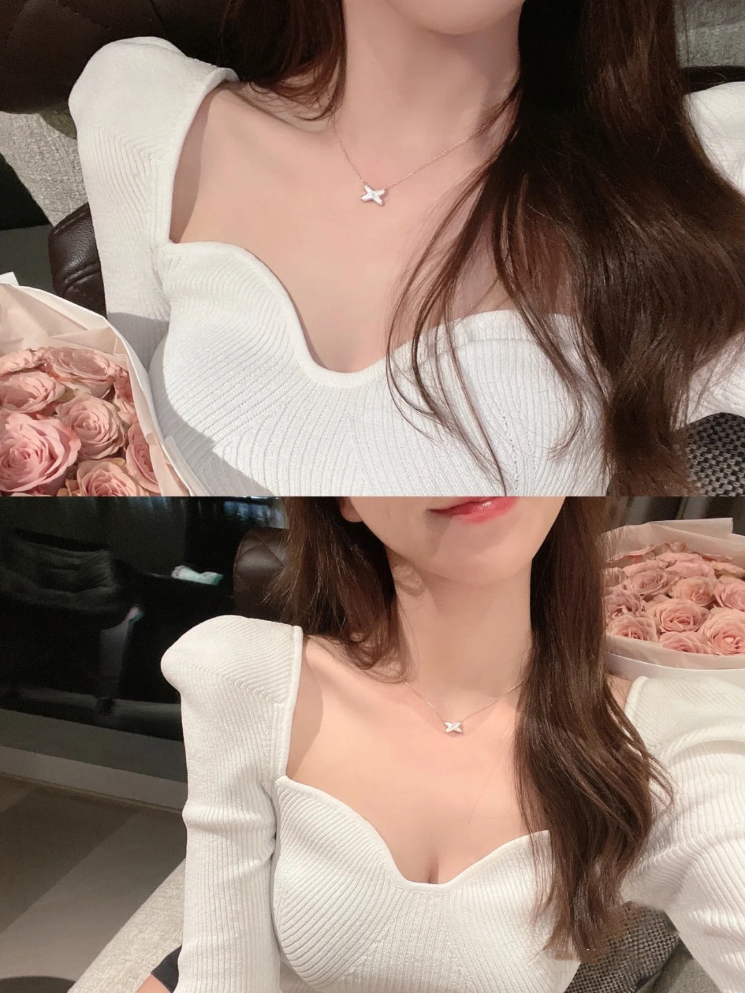 [KELA]JEUX DE NECKLACE 1 DIAMOND