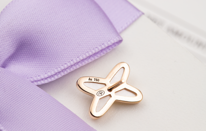 [KELA]JEUX DE WHITE MOP ROSE GOLD DIAMOND EARRINGS