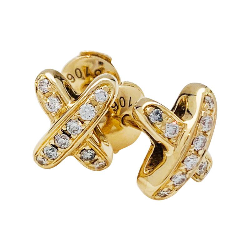 [KELA]JEUX DE GOLD DIAMOND EARRINGS