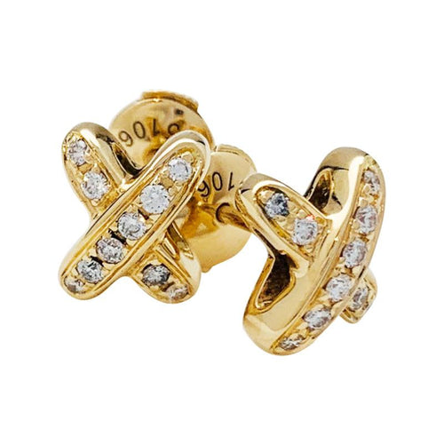 [KELA]JEUX DE GOLD DIAMOND EARRINGS